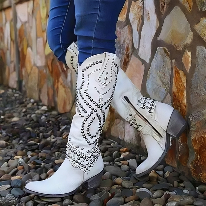 Wessina – Kozaki do kolan w stylu western