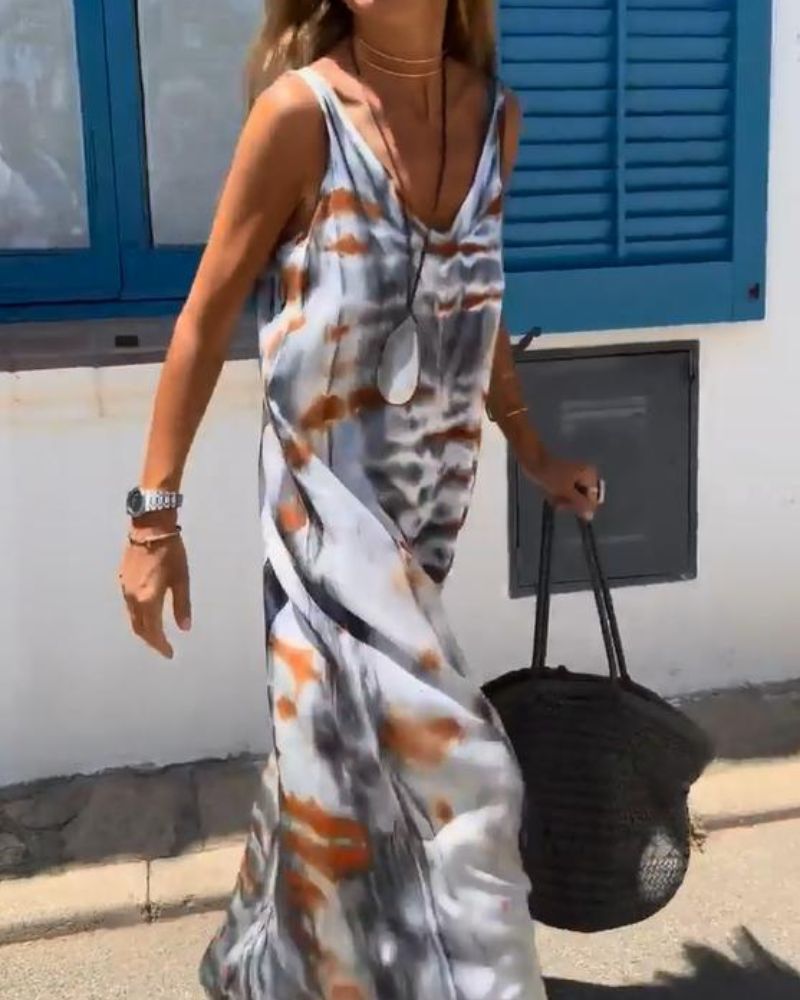 Celestyna – Ujjatlan, tie-dye wzór sukienka