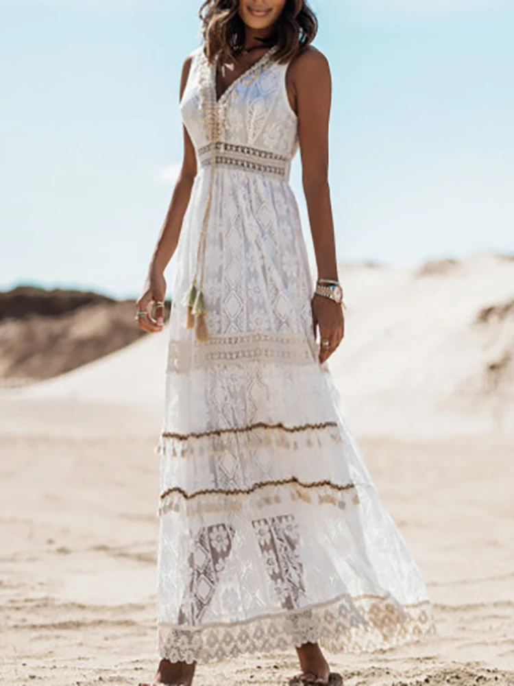 Nina | Luksusowa Sukienka Boho (Prawie Gotowa)