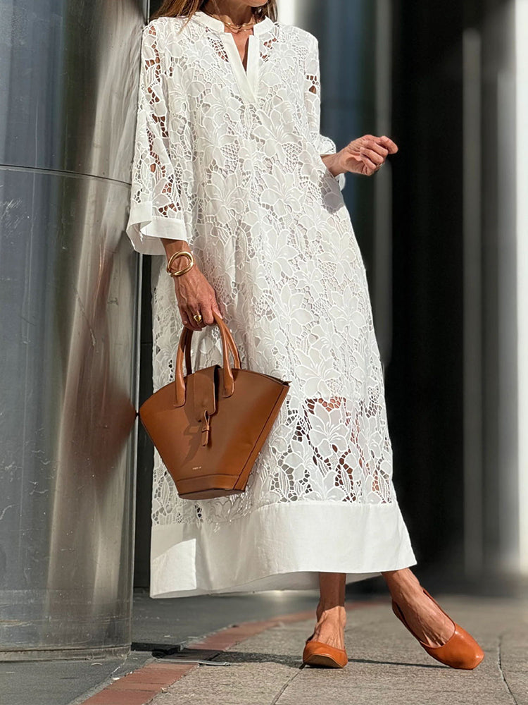 Sophie™ | Elegancka Sukienka z Koronką