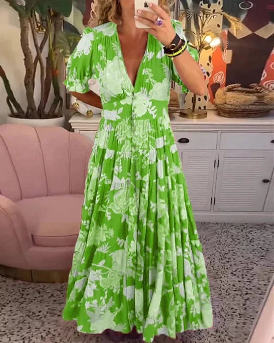 Katarzyna – Elegancka i wygodna długa sukienka