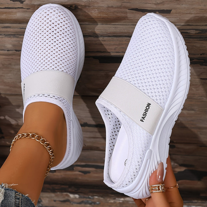 Leona | Buty Sportowe z Siatkową Cholewką i Elastyczną Podeszwą