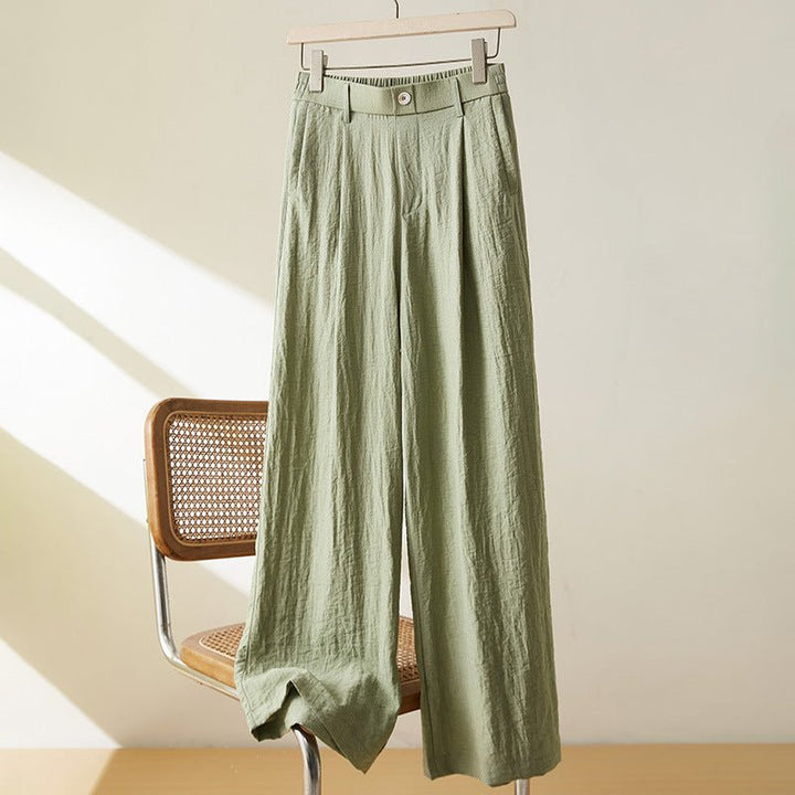 Karina Oversize Damskie Spodnie z Tkaniny