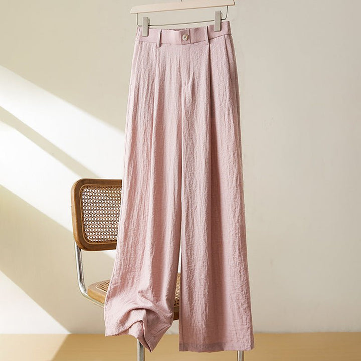 Karina Oversize Damskie Spodnie z Tkaniny