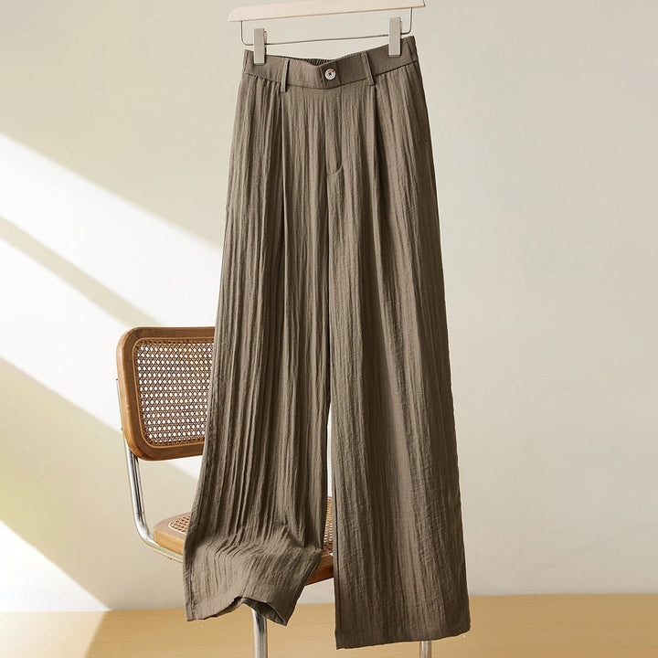 Karina Oversize Damskie Spodnie z Tkaniny