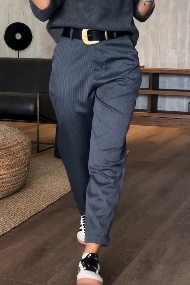 Eleganckie Spodnie w Paski Julia