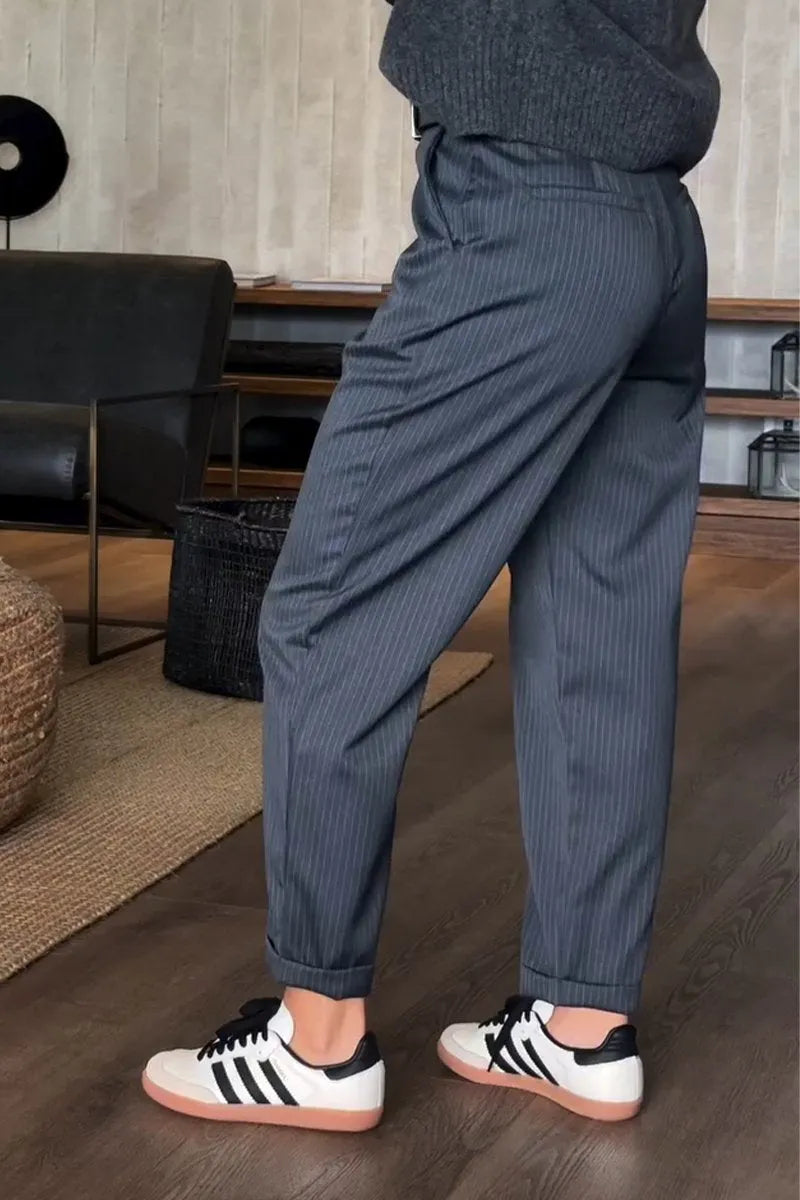 Eleganckie Spodnie w Paski Julia