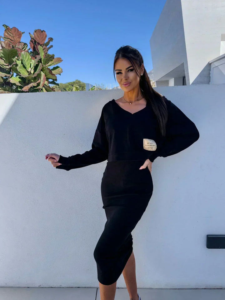 Laurine – Luźna Sukienka i Sweter