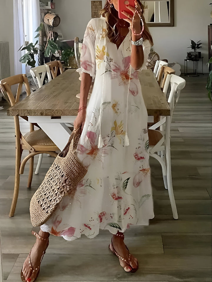 Wiosna - Lekka sukienka w stylu boho